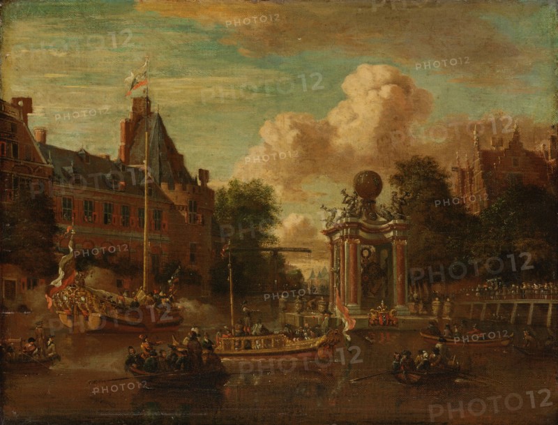 The Muscovite legation visiting Amsterdam, 29 August 1697, 1697-1708. Creator: Abraham Storck.