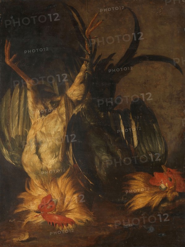 Dead roosters, 1671. Creator: Christoffel Puytlinck.