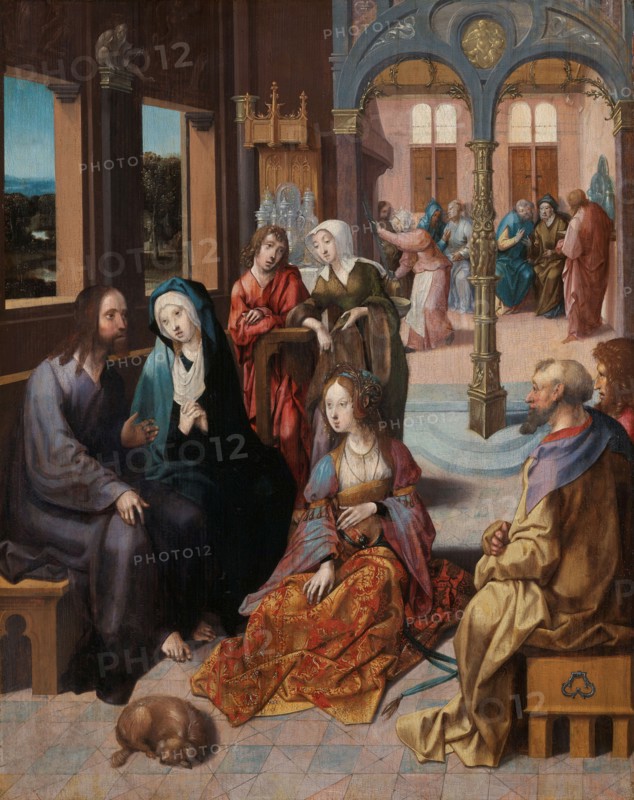 Christ’s Second Visit to the House of Mary and Martha, c.1515-c.1520. Creator: Cornelius Engebrechtsz.
