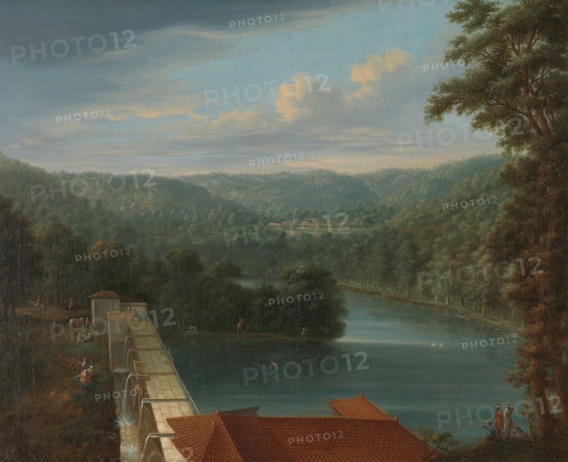 The Water Reservoirs, the so-called Bends, in Belgrad Forest, 1744-1763. Creator: Johann Christian Vollerdt.