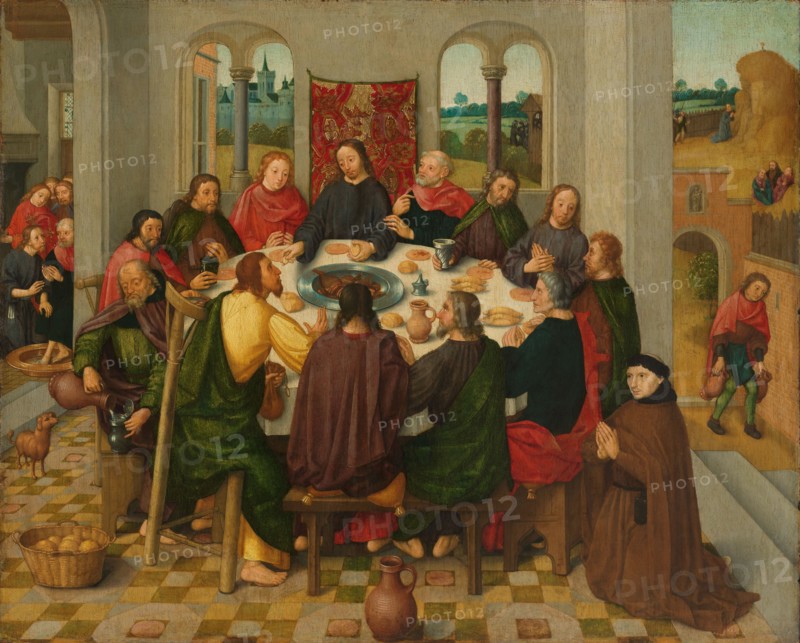 Last Supper, c.1485-c.1500. Creator: Master of the Amsterdam Death of the Virgin.