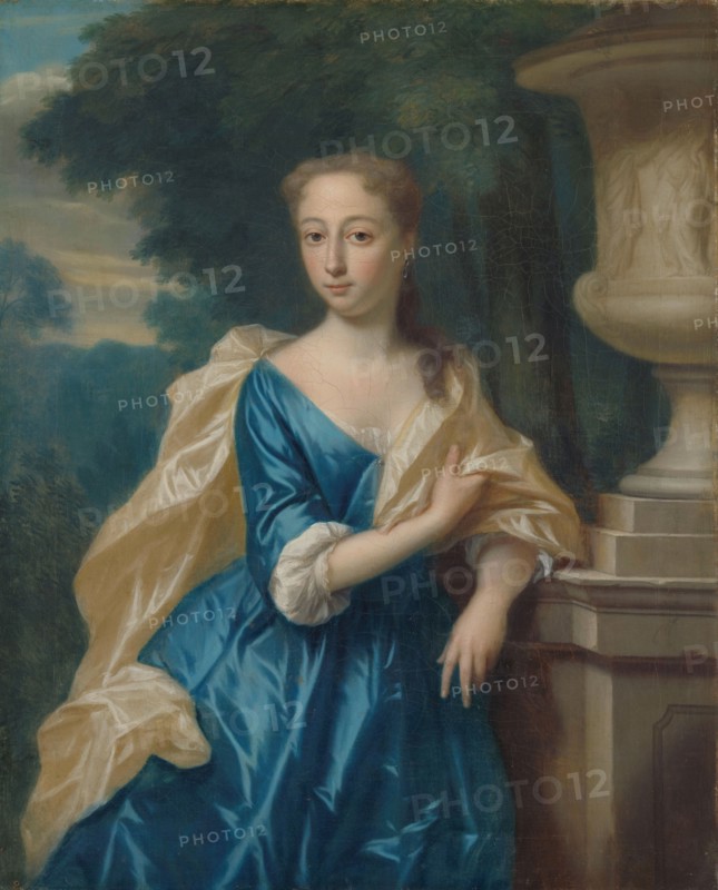 Justina Johanna Ramskrammer (1702-98), Wife of Isaac Parker, 1734. Creator: Philip Van Dijk.