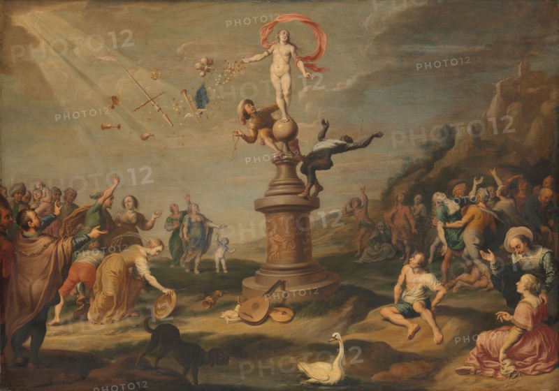 The Goddess Fortuna Bestowing her Gifts, c.1645. Creator: Simon Flocquet.