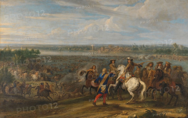Louis XIV Crossing into the Netherlands at Lobith, 1672-1690. Creator: Adam Frans van der Meulen.