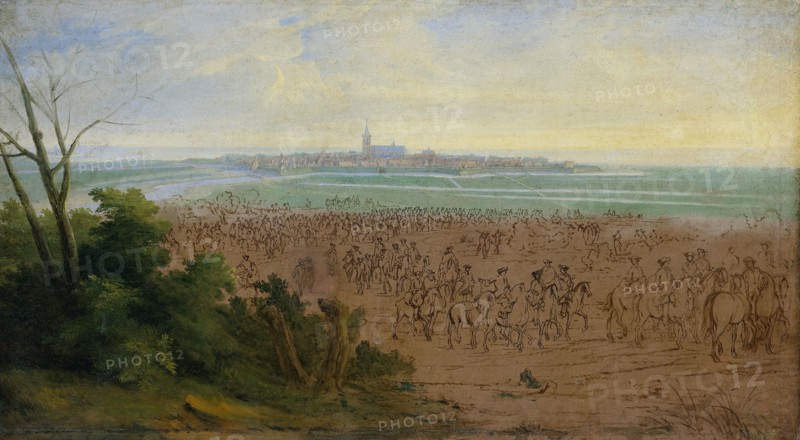 The Troops of Louis XIV before Naarden, 20 July 1672, 1672-1690. Creator: Adam Frans van der Meulen.
