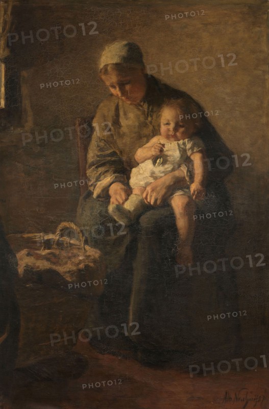 A Mother with her Child, c.1880-c.1899. Creator: Albert Neuhuys.