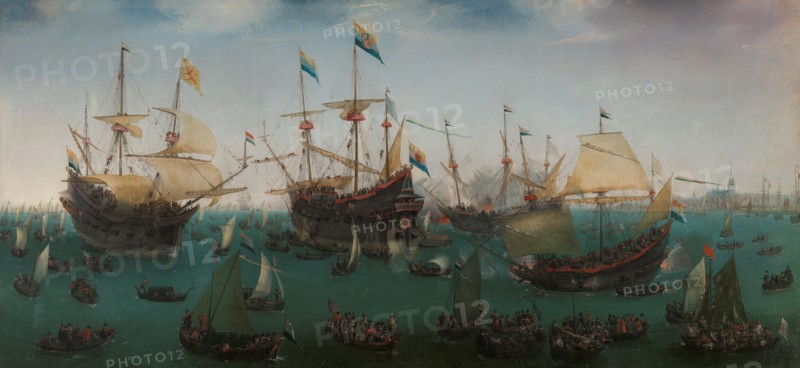 The Return to Amsterdam of the Second Expedition to the East Indies, 1599. Creator: Hendrick Cornelisz Vroom.