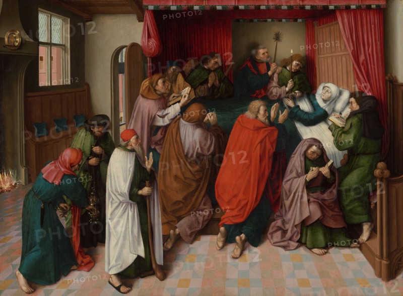 The Death of the Virgin, c.1500. Creator: Master of the Amsterdam Death of the Virgin.