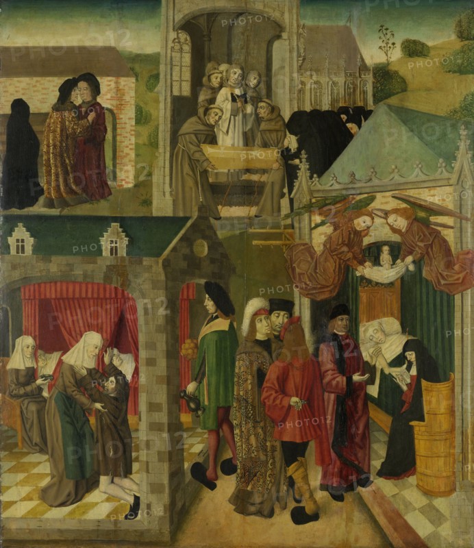 Saint Elizabeth of Hungary Tending the Sick in Marburg, Death of St Elizabeth, inner right wing of a Creator: Master of the St Elizabeth Panels.