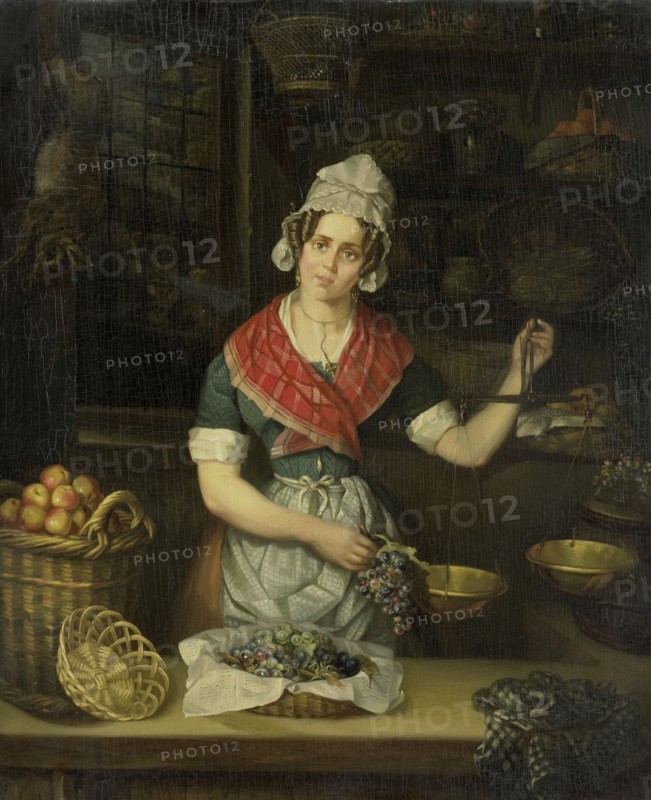 Fruit Seller, 1840-1860. Creator: Henrietta Christina Temminck.