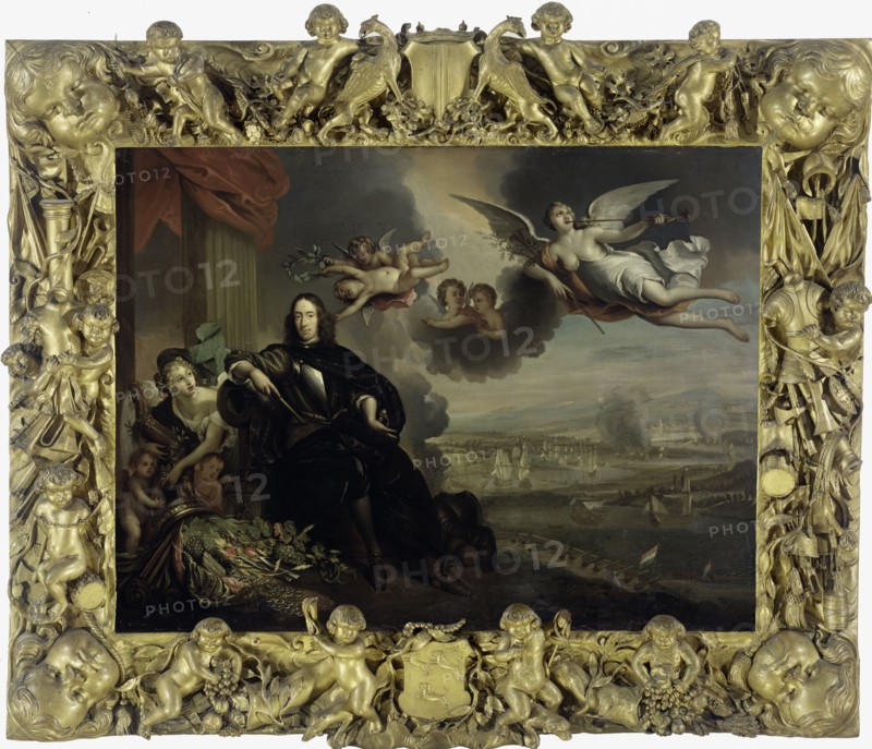 The Apotheosis of Cornelis de Witt, with the Dutch Raid on the Medway in the background, 1667-1700. Creator: Anon.