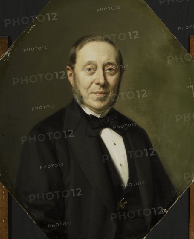 Portrait of Johannes Cornelis van Pappelendam (1810-1884). Artist and Art Dealer. Superintendent of  Creator: Jan Hendrik Neuman.