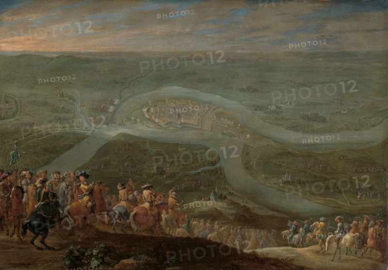 King Louis XIV and his Entourage at the Siege of Schenkenschans, 1672, c.1675. Creator: Lambert de Hondt II.