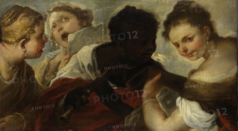 Four Women making Music, 1658-1660. Creator: Luca Giordano.