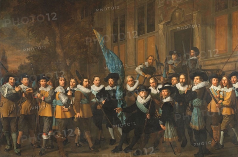Officers and Other Civic Guardsmen of the IVth District of Amsterdam, under the Command of Captain J Creator: Nicolaes Eliasz Pickenoy.
