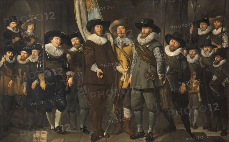 Officers and Other Civic Guardsmen of the IIIrd District of Amsterdam, under the Command of Captain  Creator: Thomas de Keyser.