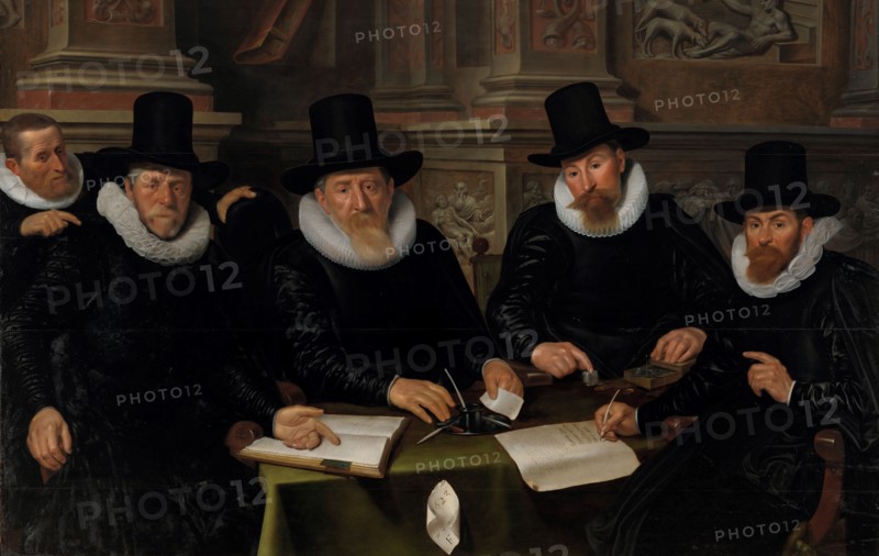 Four Regents and the ‘House Father’ of the Amsterdam Lepers’ Asylum, 1624. Creator: Werner Jacobsz. van den Valckert.