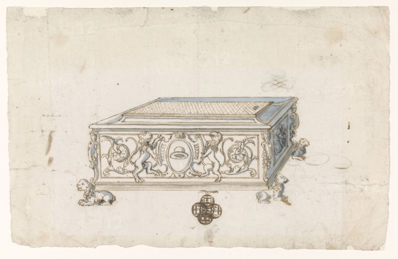 Design for a box, c.1550-c.1600. Creator: Anon.