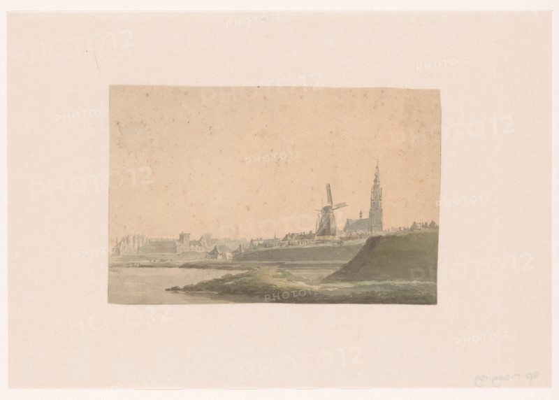 View of Breda from the river, 1700-before 1827. Creator: Anon.