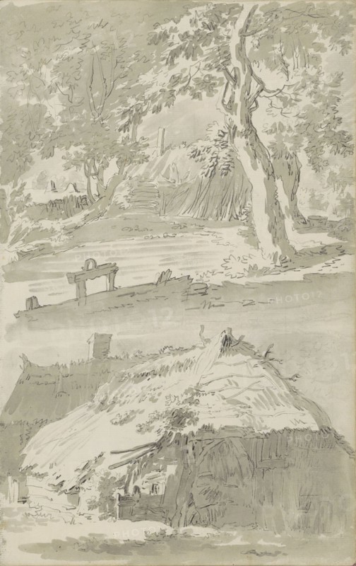 Farms, c.1780-c.1800. Creator: Bernhard Heinrich Thier.