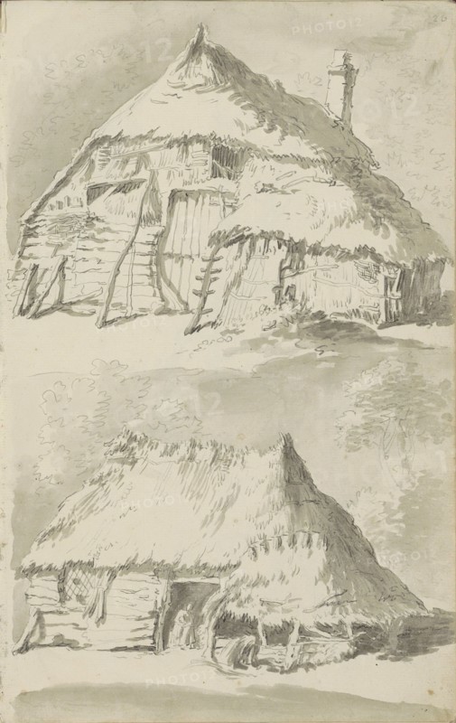 Farm buildings, c.1780-c.1800.  Creator: Bernhard Heinrich Thier.