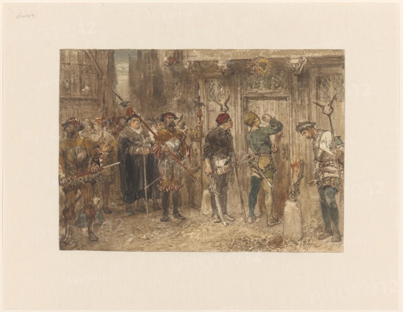 The suspicious house, 1868. Creator: Charles Rochussen.