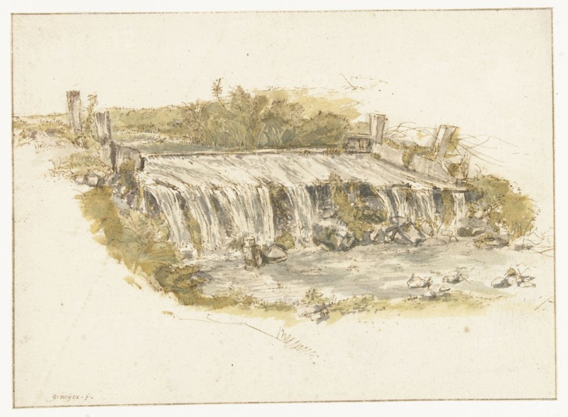 Waterfall, 1633-1687. Creator: Gillis Neyts.