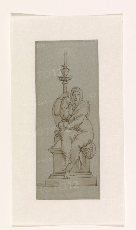 Design for a candlestick, c.1795.  Creator: Giuseppe Cades.