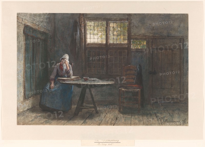 The empty chair, 1876. Creator: Hendrik Valkenburg.