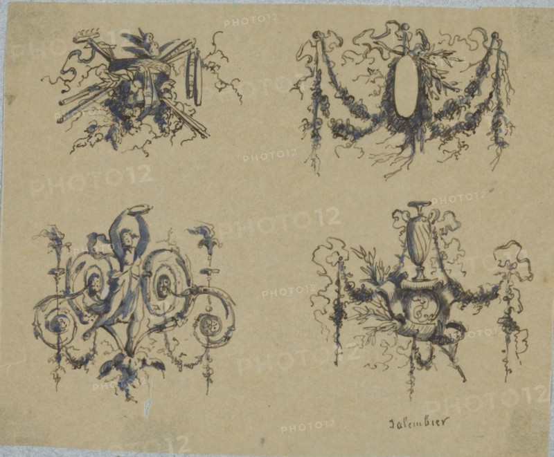 Four trophies, c.1864-c.1894. Creator: Henri Cameré.