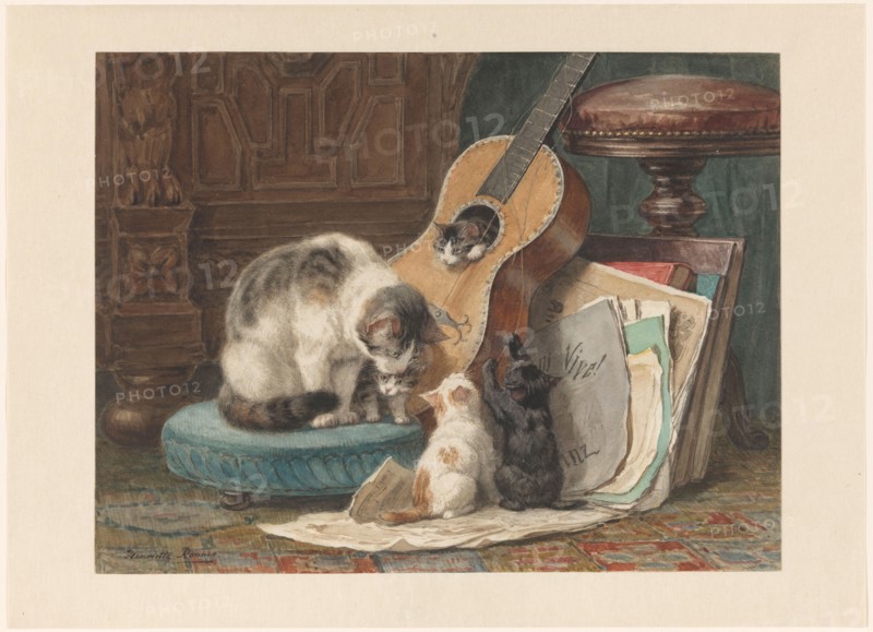 The Musicians, c.1876-c.1877. Creator: Henriette Ronner.