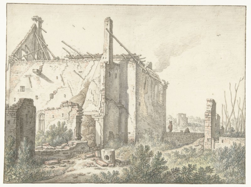 Ruined house in Utrecht, 1674. Creator: Herman Saftleven the Younger.
