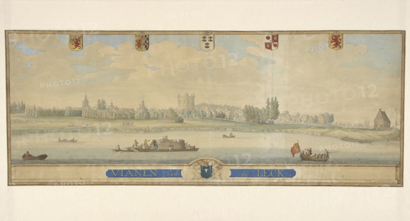 Vianen on the Leck, 1739. Creator: J. van Kamp.