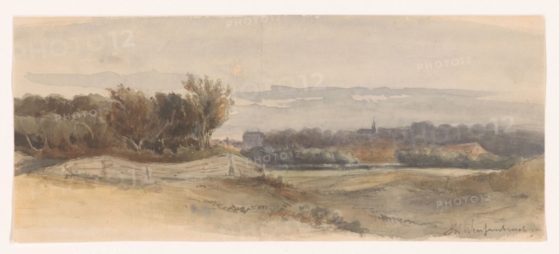 Panoramic landscape, 1850-1903.  Creator: Jan Hendrik Weissenbruch.