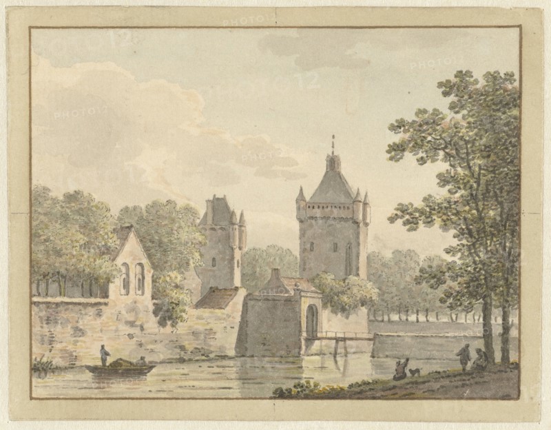 Castle De Pol in Vianen, 1769. Creator: Johann Heinrich Muntz.