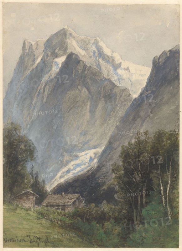 Wetterhorn in Switzerland, 1838-1915. Creator: Johannes Gysbert Vogel.