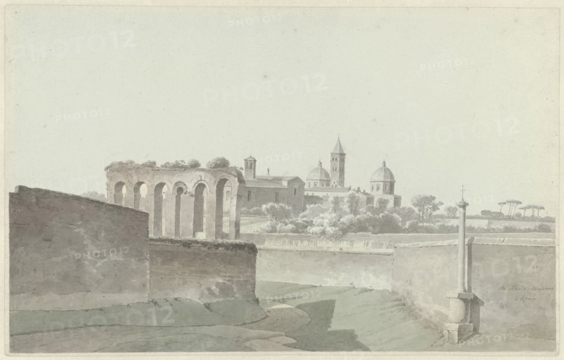 The Basilica of Santa Maria Maggiore in Rome, c.1809-c.1812. Creator: Josephus Augustus Knip.