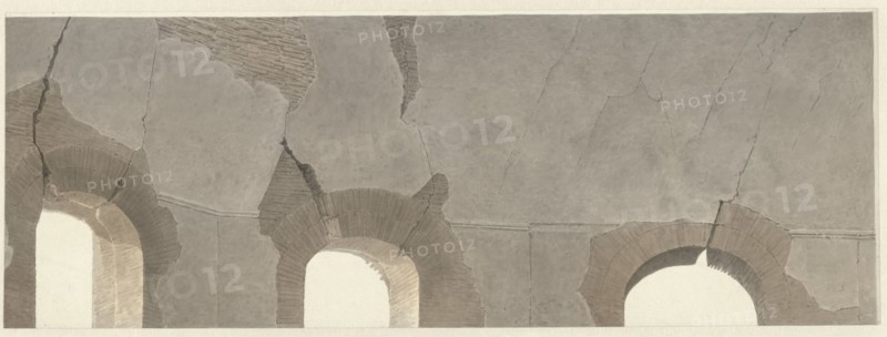 Part of the Vault of the Temple of Minerva Medica in Rome, c.1809-c.1812. Creator: Josephus Augustus Knip.