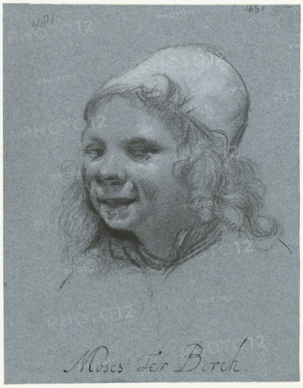 Smiling Self-portrait, from the Side, 1661. Creator: Moses ter Borch.