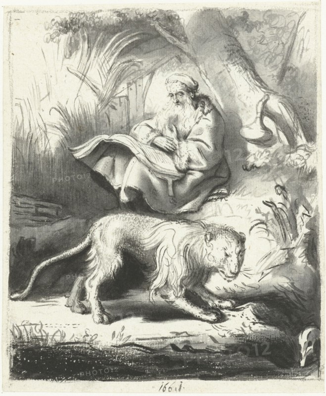 The saint Hieronymus in the desert, 1661. Creator: Moses ter Borch.