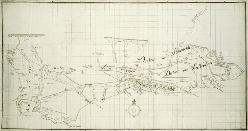Map of the Southern part of the Cape from St Helena Bay to the Great Fish River, c.1777-1786. Creators: Robert Jacob Gordon, Johannes Schumacher.