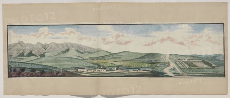View of the Drostdy, 1777-1778. Creators: Robert Jacob Gordon, Johannes Schumacher.