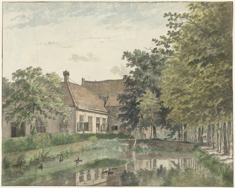 View of the Watergoor country estate near Nijkerk, 1782. Creator: Wybrand Hendriks.