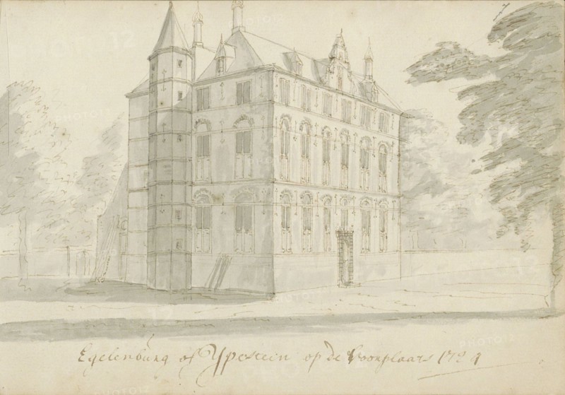 Ypestein Castle in Heiloo, 1724. Creator: Abraham Meyling.