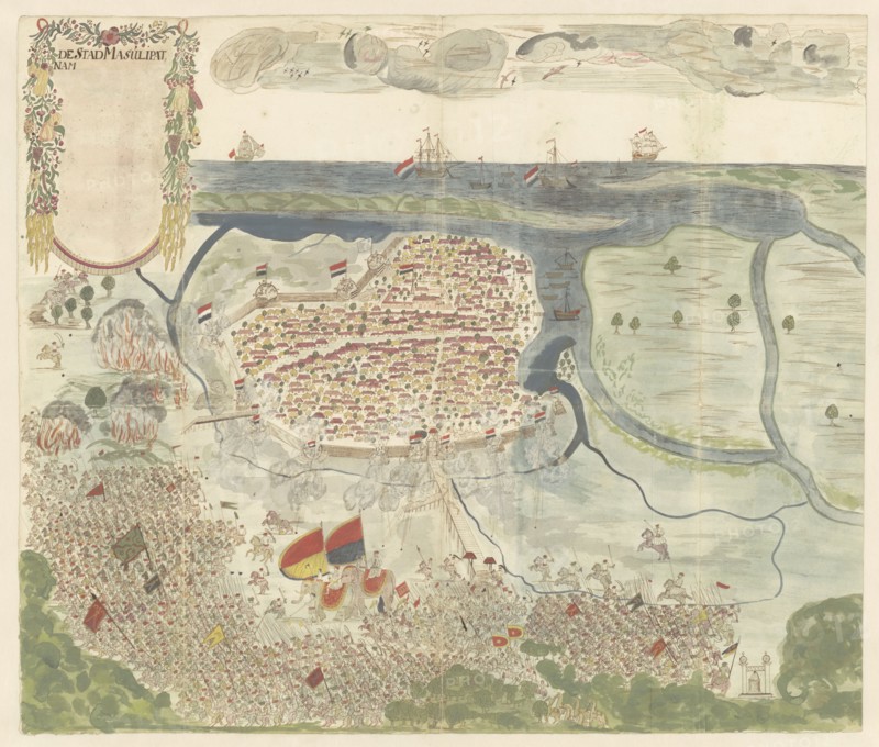 The siege of the city of Machilipatnam (Masulipatnam), 1675-1725. Creator: Anon.