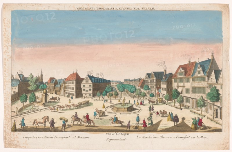 View of the RossMarkt in Frankfurt am Main, 1700-1799. Creator: Anon.
