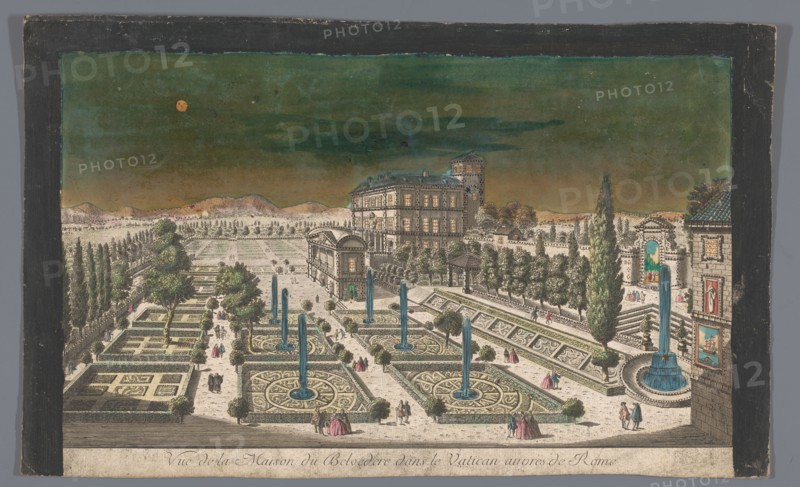 View of the Giardini Vaticani in Vatican City, 1700-1799. Creator: Anon.