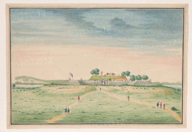 View of the south side of the fort in Kalutara, c.1750. Creator: Anon.