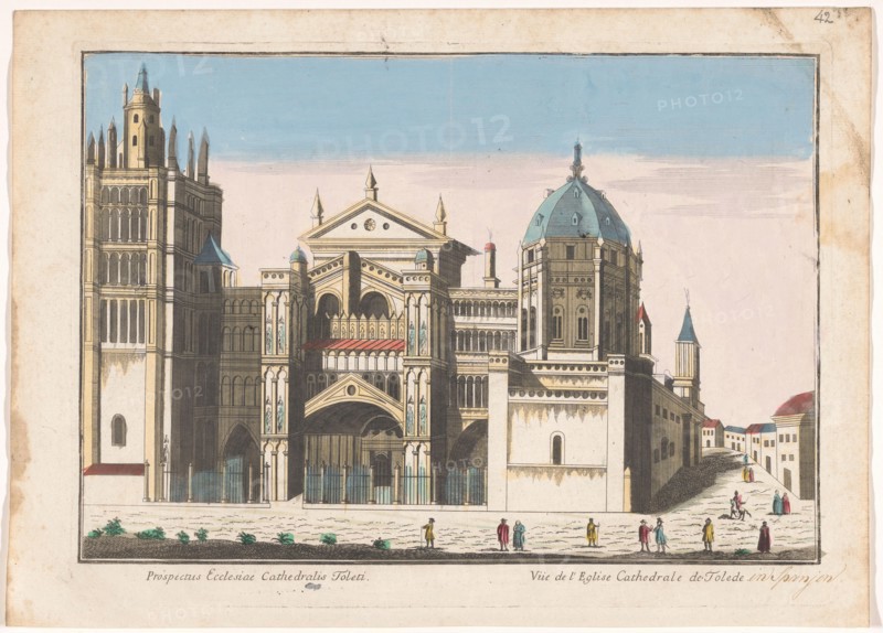 View of the Toledo cathedral, 1700-1799. Creator: Anon.