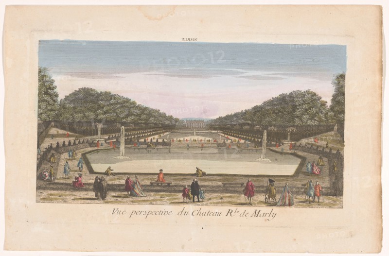 View of the Château de Marly, 1700-1799. Creator: Anon.